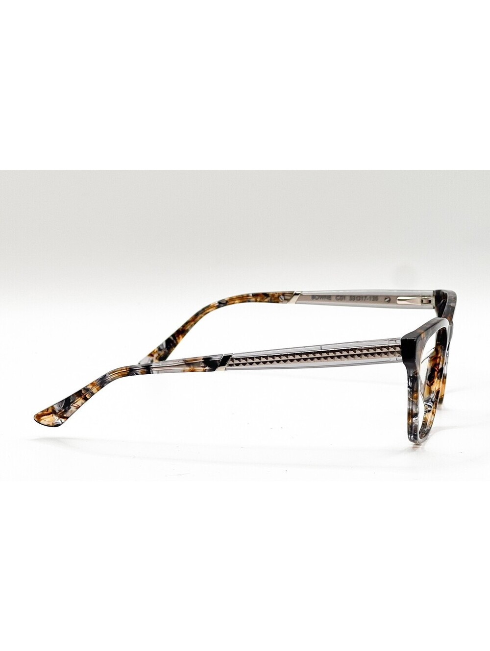 Nicole Miller Bowne C01 Chestnut Oval Authentic Eyeglass Frames 53-17-135 - Picture 3 of 5